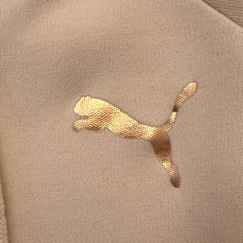 PUMA Cream Zip-Up Hoodie • Cozy Athletic Style • Women’s Size Small - Picture 2 of 11